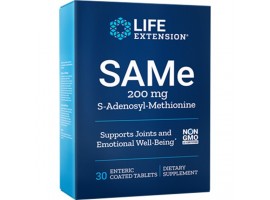 Life Extension SAMe (S-Adenosyl-Methionine) 200 mg, 30 enteric coated tablets